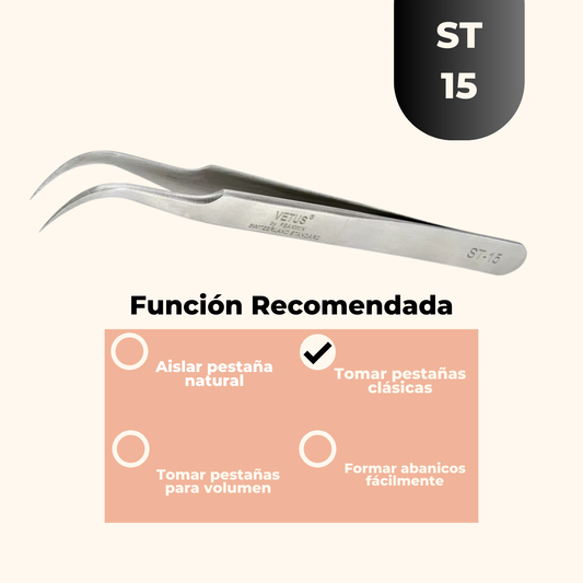 PINZA VETUS CURVA ST-15