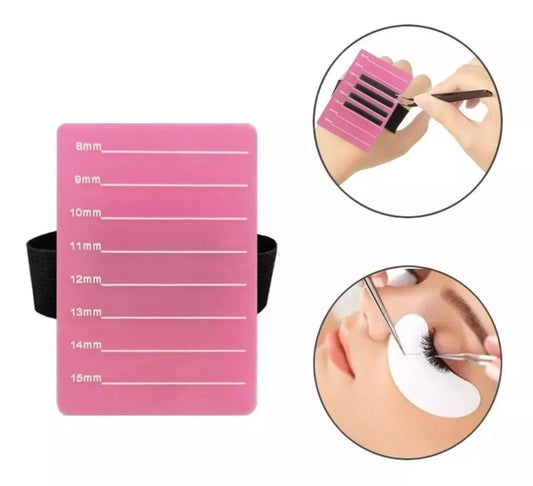 TABLA PORTA PESTAÑAS CON PULSERA