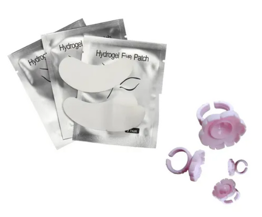 Kit Parches de hidrogel plata + anillo corazón p/ adhesivo