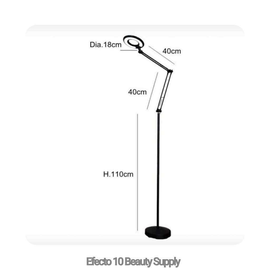 LÁMPARA DE PIE CON LUPA