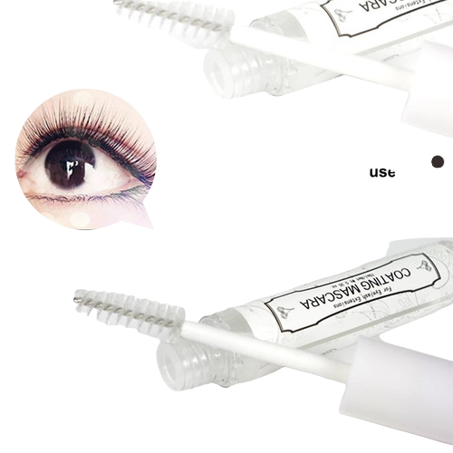 COATING MÁSCARA CLEAR SELLADOR PARA EXTENSIONES DE PESTAÑAS Efecto