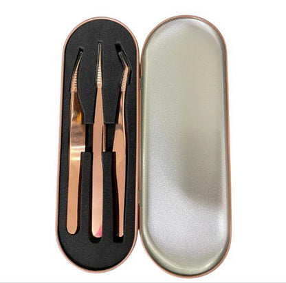 KIT PINZAS ORO ROSA