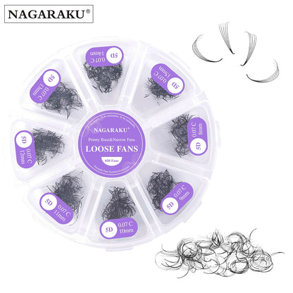 NAGARAKU 5D PREMADE (Loose fans)