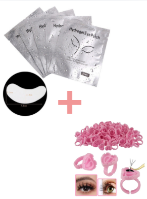 Kit Parches de hidrogel plata + anillo corazón p/ adhesivo