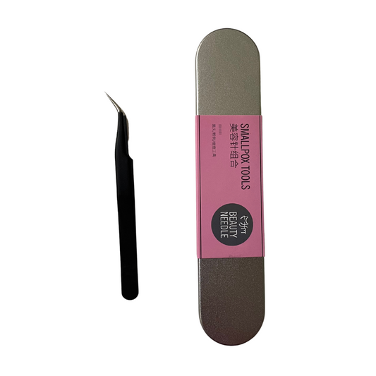 PINZA CURVA NEEDLE HQ002 (CON ESTUCHE)